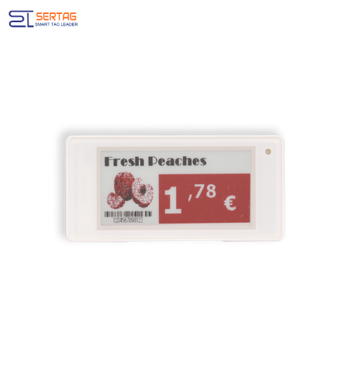 Sertag Retail Electronic Shelf Labels 2.4G 2.66 inch BLE Low Power SETRV3-0266-3A