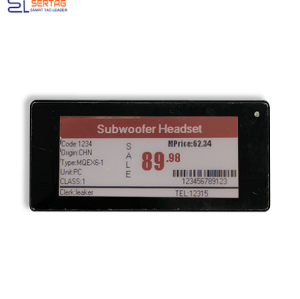 Sertag Retail Electronic Price Tags 2.4G 2.9inch Black Case Transmission