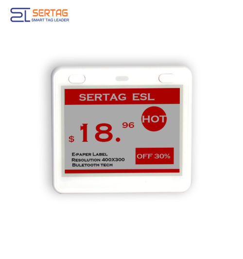 Etiquetas de pantalla de tinta electrónica Wifi Sertag de 4,2 pulgadas para Smart Factory