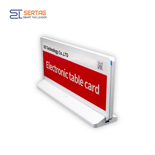 Bluetooth 10.8inch E-ink Name Plates E-ink Meeting Room Signage Double Sides Digital Table-top Signs