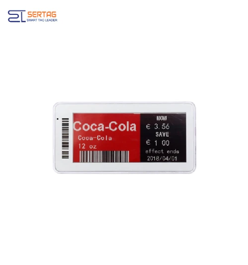 2.9 inch 2.4G ESL Electronic Shelf Labels Digital Price Tags for Grocery Stores