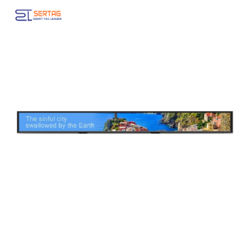 37inch Digital Signage Stretched LCD Bar Display Shelf Edge LCD Display for Supermarket Advertising