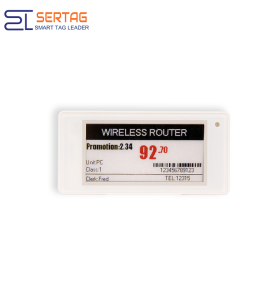 Sertag etiquetas de precios electrónicas de 2,13 pulgadas etiqueta de estante de baja potencia al por menor