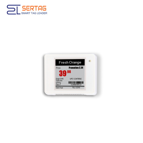 Etiquetas electrónicas para estante Sertag 2,4G 1,54 pulgadas de baja potencia SETRV3-0154-33