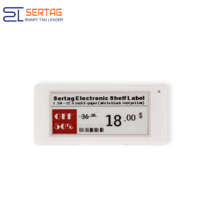 Sertag 2.9 inch Electronic Price Tags Retail 2.4G Tricolors Wireless Epaper Digital Smart Labels