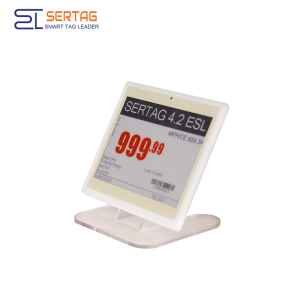 El estante electrónico Sertag etiqueta 2.4G 4.2inch BLE de baja potencia