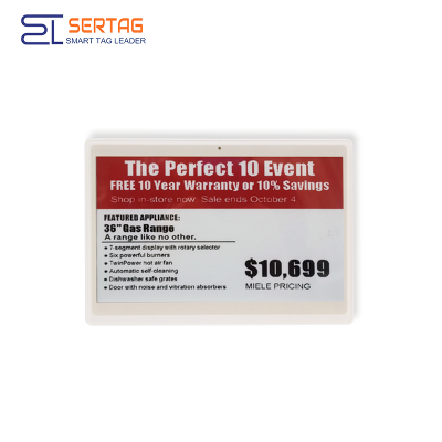 Sertag Retail Electronic Shelf Labeling 2.4G 7.5inch BLE Low Power SETRV3-0750-44