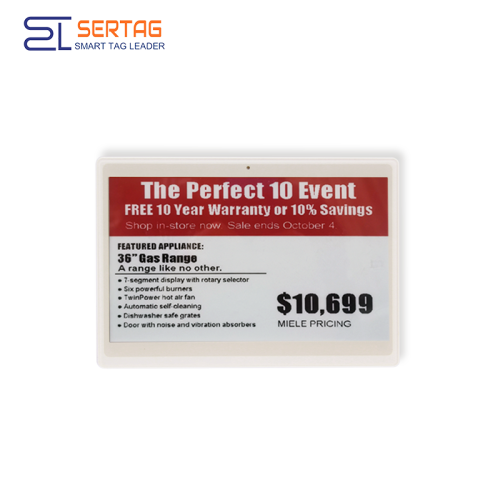 Sertag Electronic Shelf Labeling 2.4G 7.5inch BLE Low Power SETRV3-0750-44