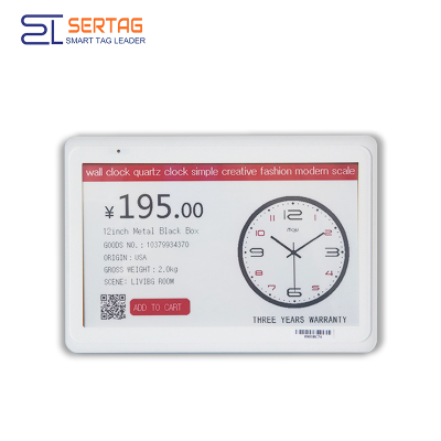 Sertag Retail Smart Digital Labels 2.4G 10.2inch Wireless Transmission