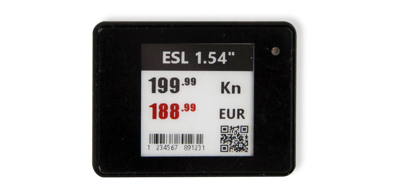Etiquetas de precios electrónicas de 1,54 pulgadas