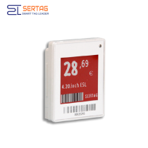 1.54inch E-ink Digital Smart Labels 433MHz Electronic Shelf Labels in Retail