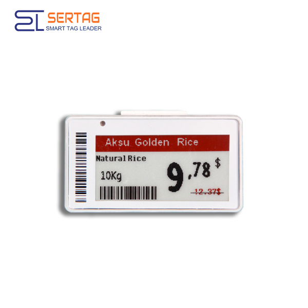 Sertag Electronic Shelf Edge Labels Rf433Mhz 2.13inch BLE Low Power SETR0213R