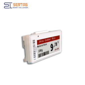 El borde electrónico del estante de Sertag Warehouse etiqueta la energía baja de 2.13inch BLE