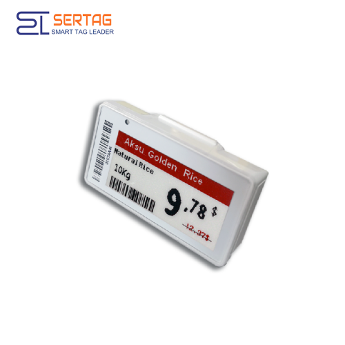 El borde electrónico del estante de Sertag 2.13inch etiqueta la energía baja Rf 433Mhz