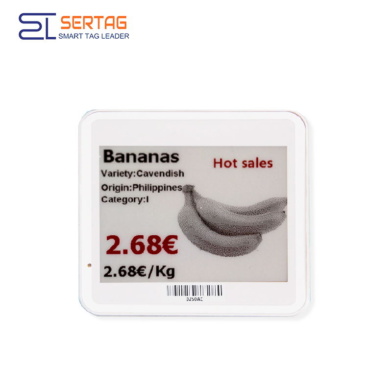 Sertag Retail Electronic Shelf Labels Rf 433Mhz 4.2 inch Low Power