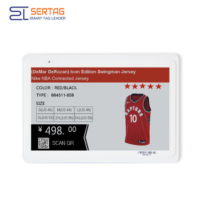 Sertag Retail Electronic Price Label Tricolor Wireless 7.5 inch Digital Shelf Label