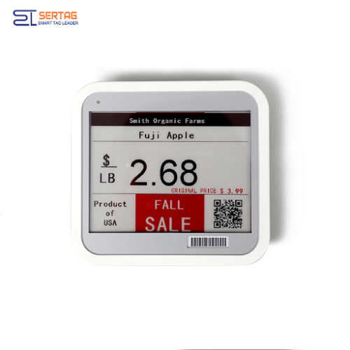 4.2 inch bluetooth 5.0  white black red digital price tag e-ink electronic shelf label for retail