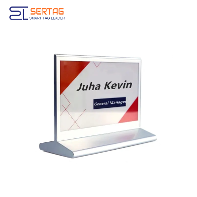 Sertag 7.5inch Double Sides Digital Table-top Signage or Name Plates for Meeting Room