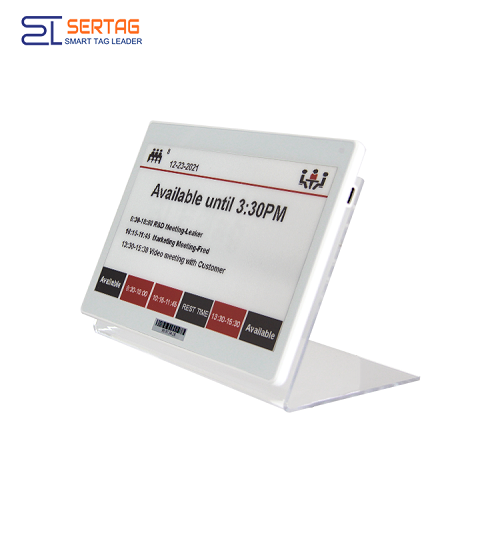 Sertag Electronic Shelf Labels Wifi Transmission 10.2inch Tricolors Digital Meeting Room Signs