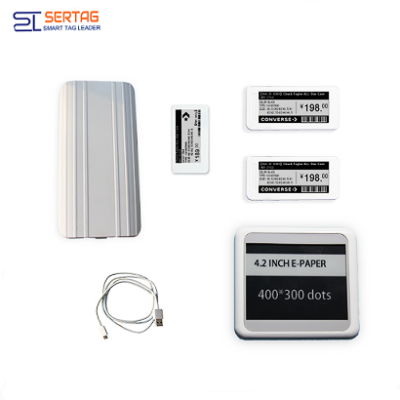 Bluetooth 5.0 white black digital price tag E-ink Electronic Shelf Label demo kit