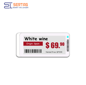 2.9 inch 2.4G Epaper Electronic Shelf Price Display 30m Communication Radius Red Supermarket Tag