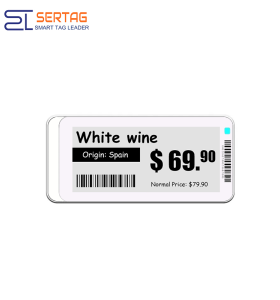 Retail 2.9 inch E ink Electronic Shelf Tag Wireless Digital Price Tag in Grocery Stores