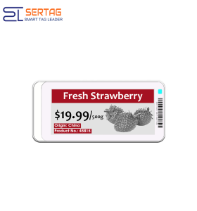 2.4G Etiqueta de precio digital de 2,9 pulgadas Etiqueta electrónica para estantes Sistema ESL digital inalámbrico ESL