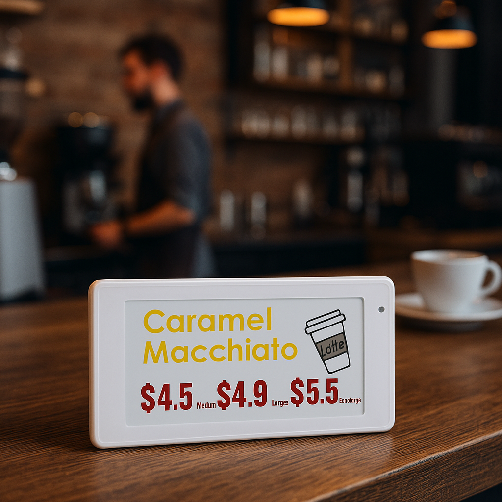 four colors electronic shelf labels