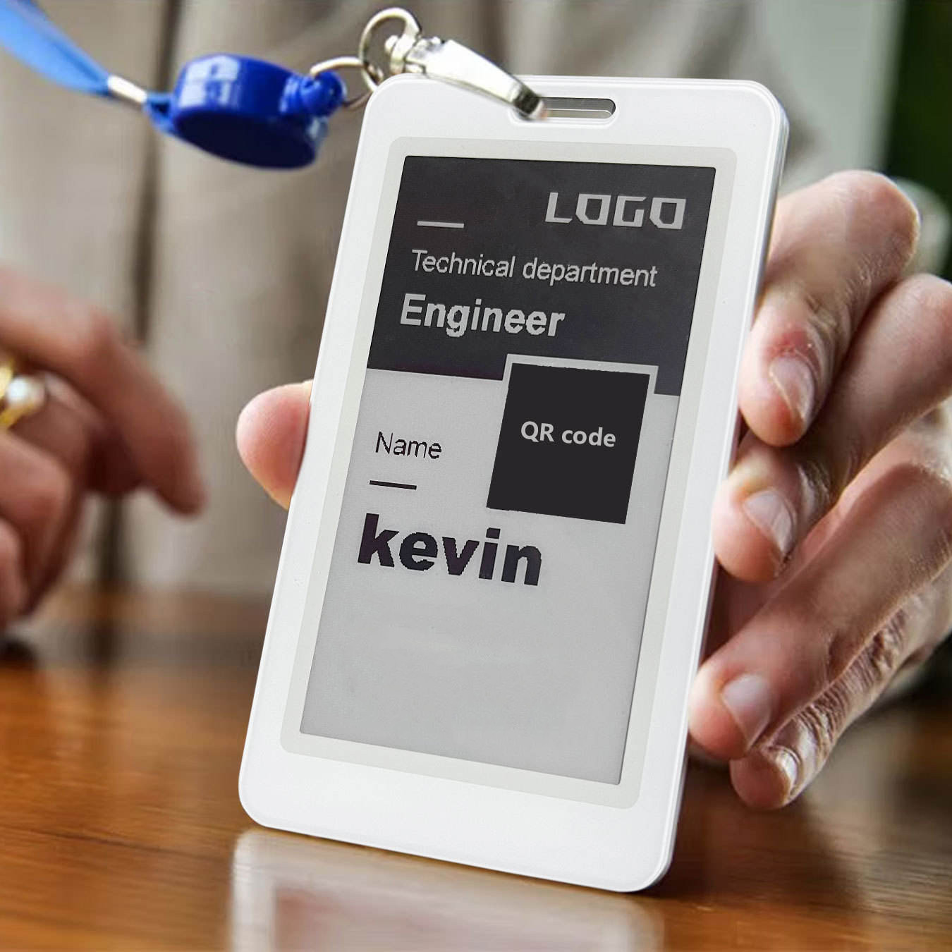 3.7 inch e-ink employee ID