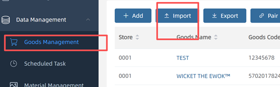 electronic shelf labels data upload