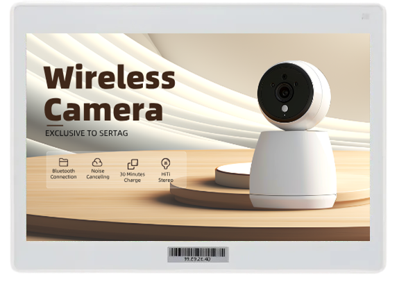 etiqueta de precio de supermercado digital a color de 7,3 pulgadas