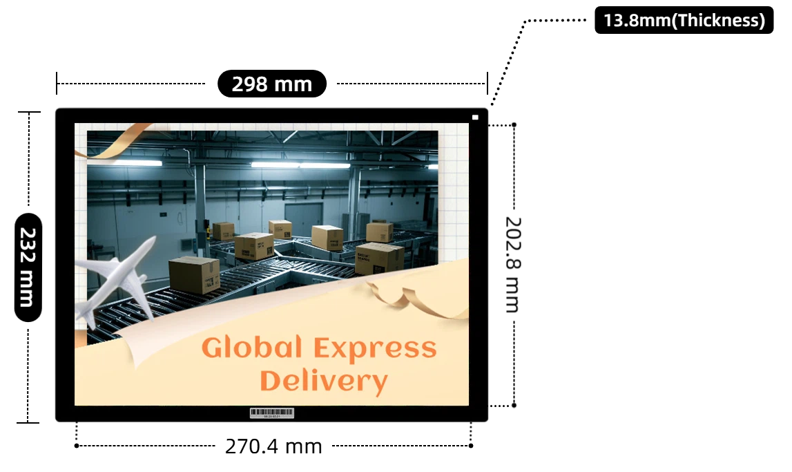 13.3 inch color e paper price display