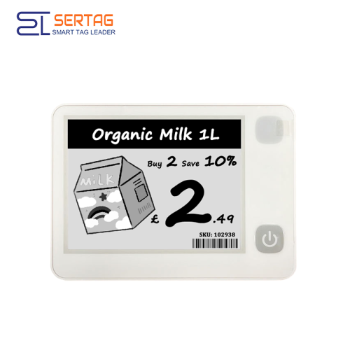 Etiqueta Electrónica de Estantería de 4,2 Pulgadas 4G – Etiqueta Digital Inteligente con Carga Type-C para Reuniones