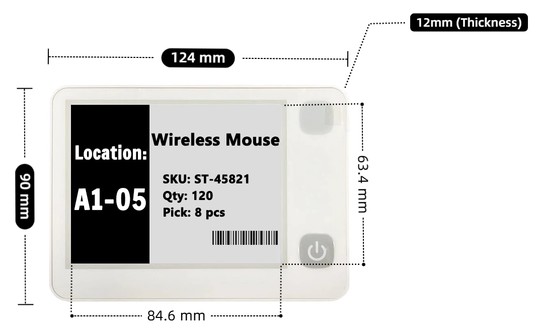 etiqueta electrónica 4.2 pulgadas