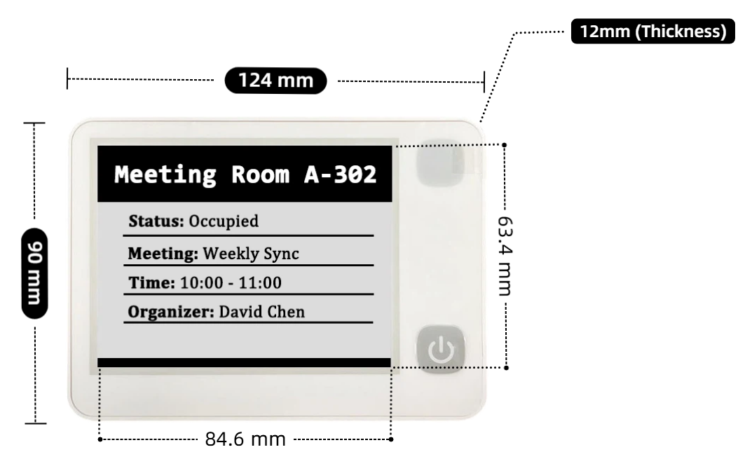 4G 4.2 inch electronic shelf label