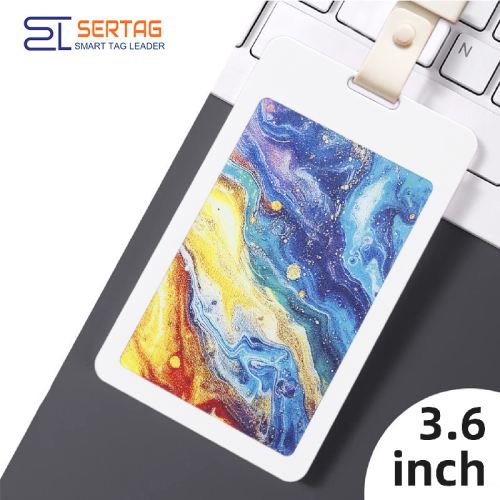 3.6 Inch NFC Color E-paper Smart Digital Name Badge for Employee ID & Event Display