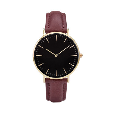 Promotinal Cheap Leather Alloy Watch Custom Your LOGO