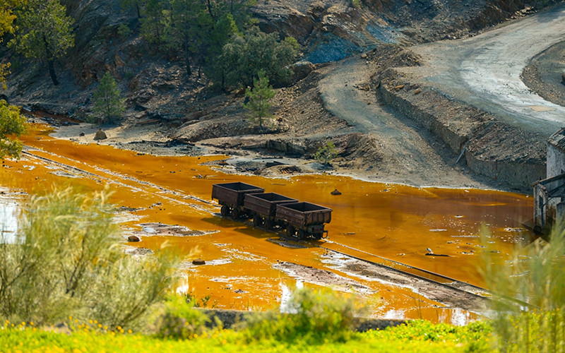 heavy metal removal mining water