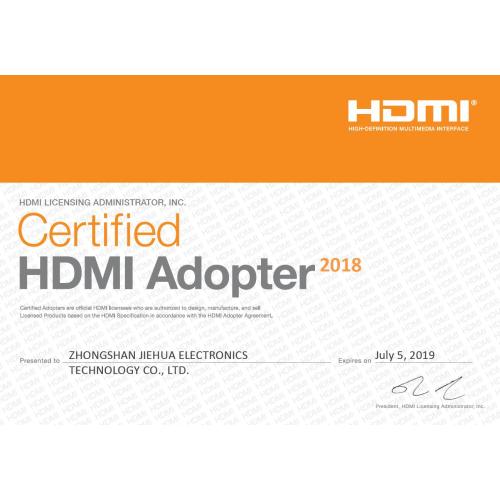 Certificado HDMI Adopter