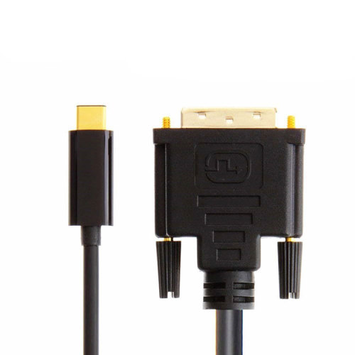 USB C To DVI Cable,USB 3.1 Type C to DVI 6FT Black Cable