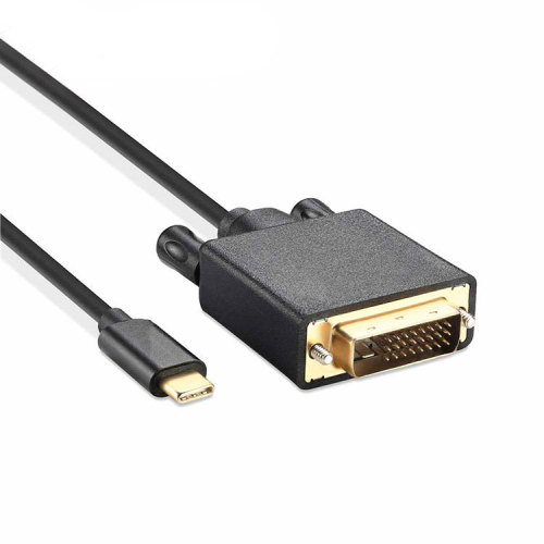 USB C To DVI Cable,USB 3.1 Type C to DVI 6FT Black Cable