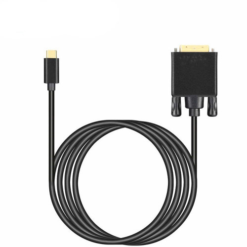 USB C To DVI Cable,USB 3.1 Type C to DVI 6FT Black Cable