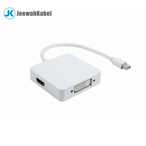 Male mini DP 1.4 displayport to female HDMI DVI VGA Adapter cable for laptop