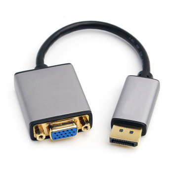 Male to female displayport  port to vga adapter cable converter