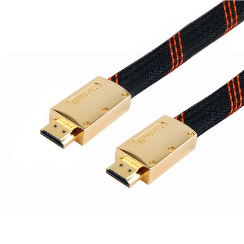 Zinc Alloy Premium Flat HDMI Cord HDMI 2.0Cable 4K for UHD TV