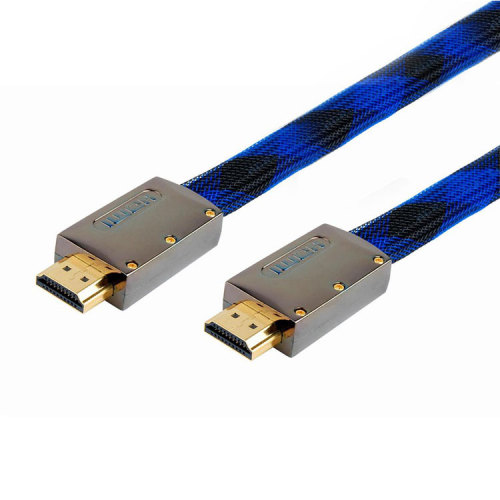 Zinc Alloy Premium Flat HDMI Cord HDMI 2.0Cable 4K for UHD TV