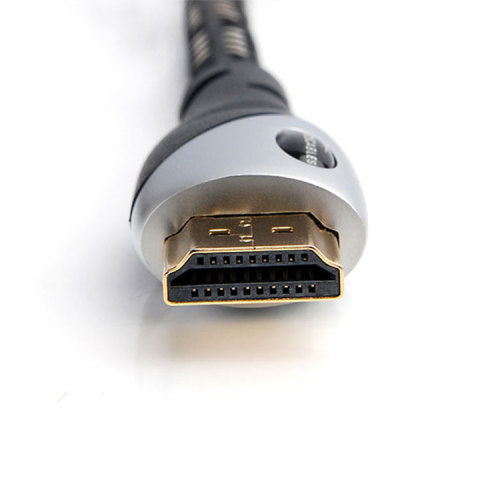 High Speed  HDMI Cable with Ethernet, ARC, PS4, XBOX, HDTV  Silver Metal+Black PVC Injection Assembly with  Cotton Net Jacket