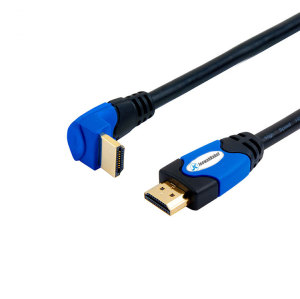 Right Angle 4K High Speed HDMI Cable with Ethernet  Ultra HD 4k x 2k HDMI Cable  M/M