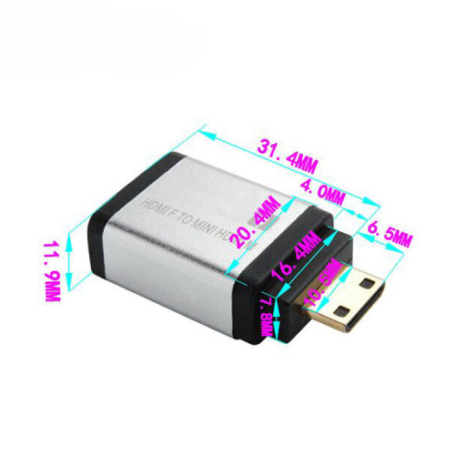 Vision high speed 4K*2K Mini hdmi male to female audio adapter 1080p