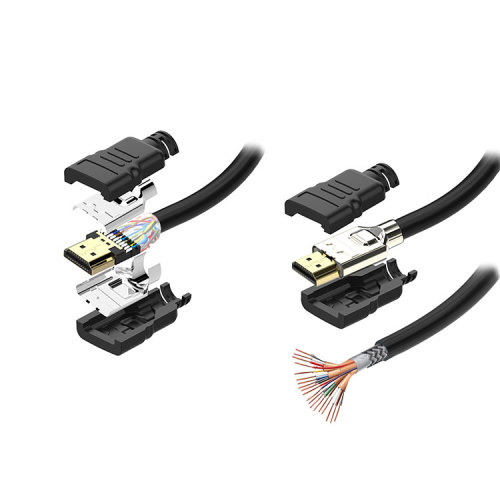 Gold plated Connector A to A 19pins HDMI cable with  black PVC Injection model